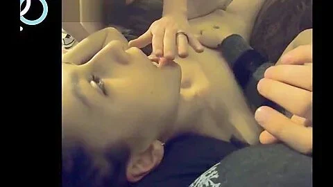 LESBIAN WIFE EATS GIRLFRIENDS PUSSY BEFORE HUSBAND CREAMPIES HER