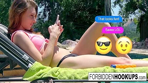 Delivery Guy Hooks Up With His Step Sister!
