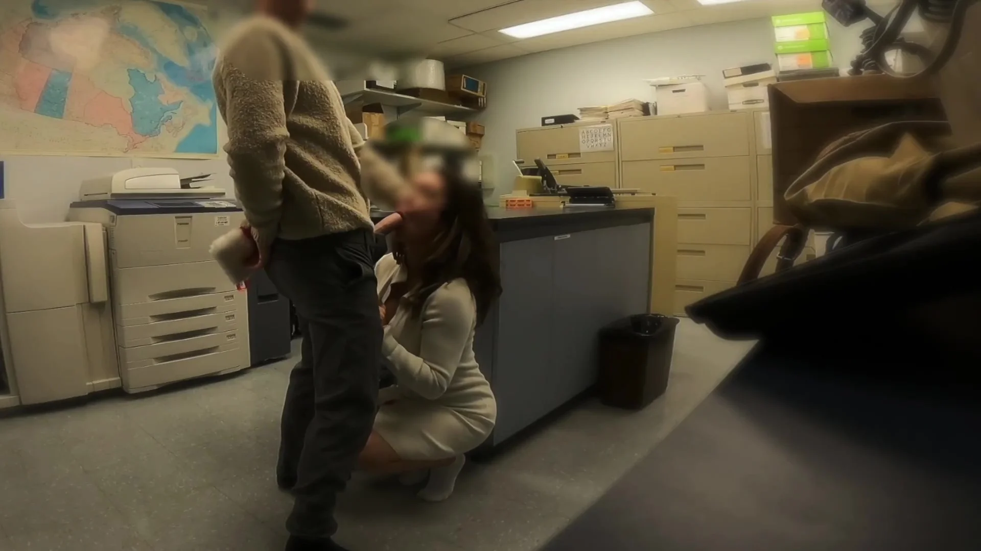 Caught Fucking My Boss In The Storage Room At Office Christmas Party