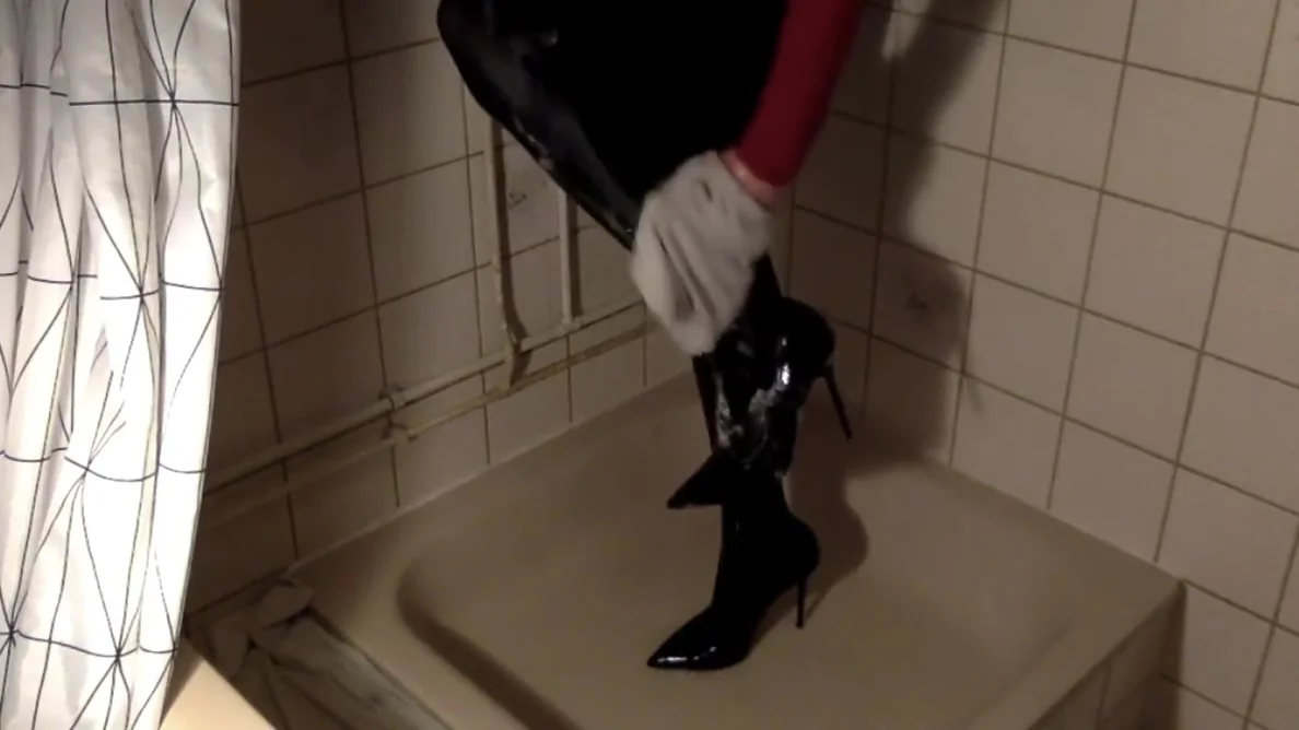 Fully clothed bath in ballet flats with a hidden surprise