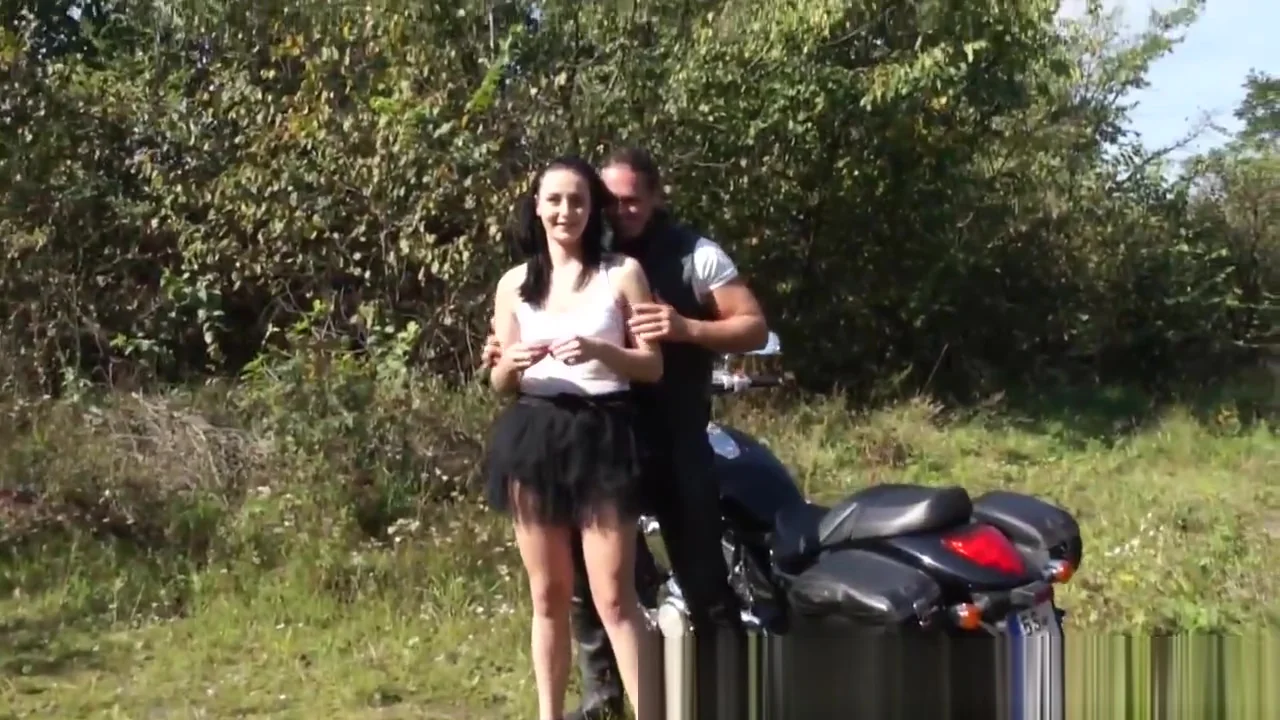 Cute biker teen 18+ spunked