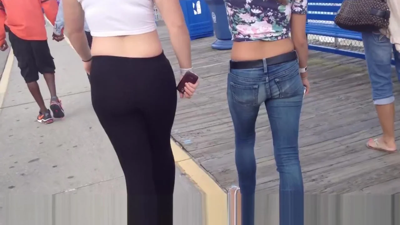 Hot teen 18+ in white top and tight leggings