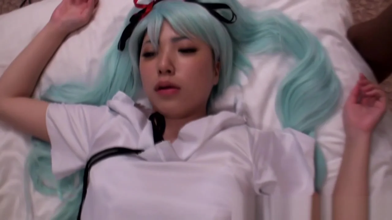 Japanese asian cosplaybabe creampie with bbc