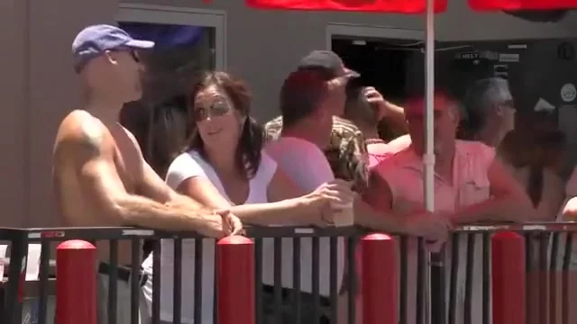 Crazy people flashing their butts to the train