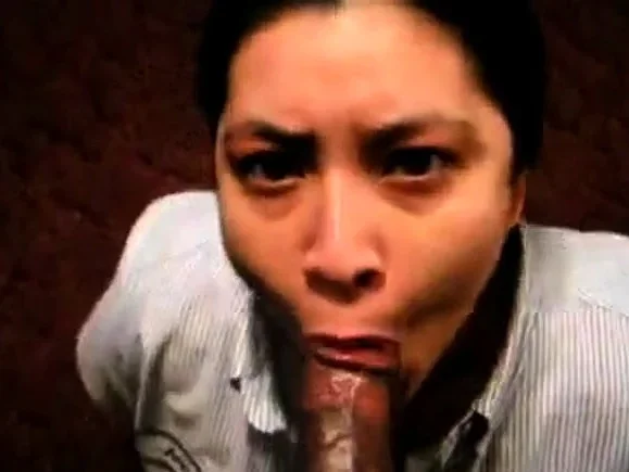 This Latina maid sure knows how to blowjob