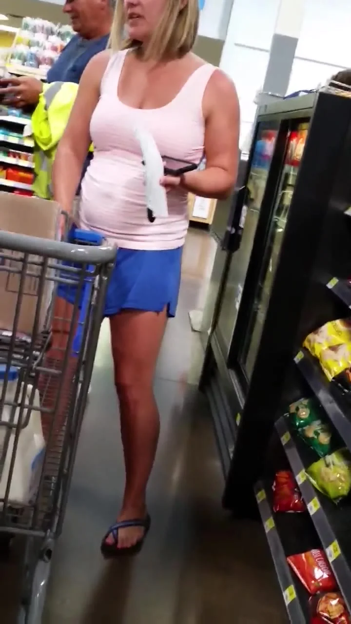 blonde milf in line Big Tits, fat ass