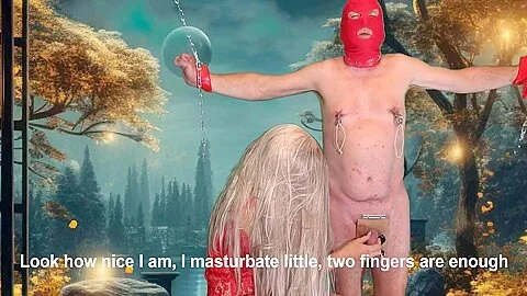 Even With His Balls Crushed My Sissy Manages To Cum