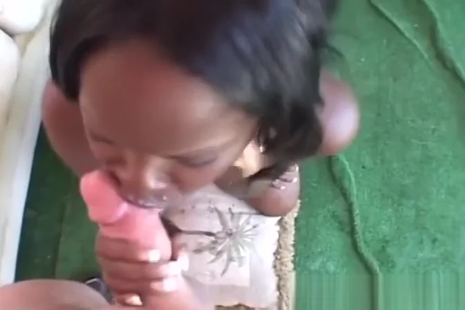 Amateur teen 18+ Ebony Blowjob For White Boyfriend With Facial