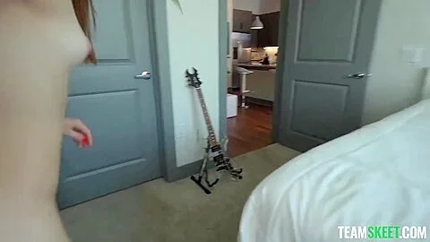 Nerdy teen 18+ Sucks Long Prick Before Getting Laid With Reese Robbins And Ike Diezel