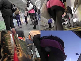 Best upskirt video of a brunette with sexy pantyhose