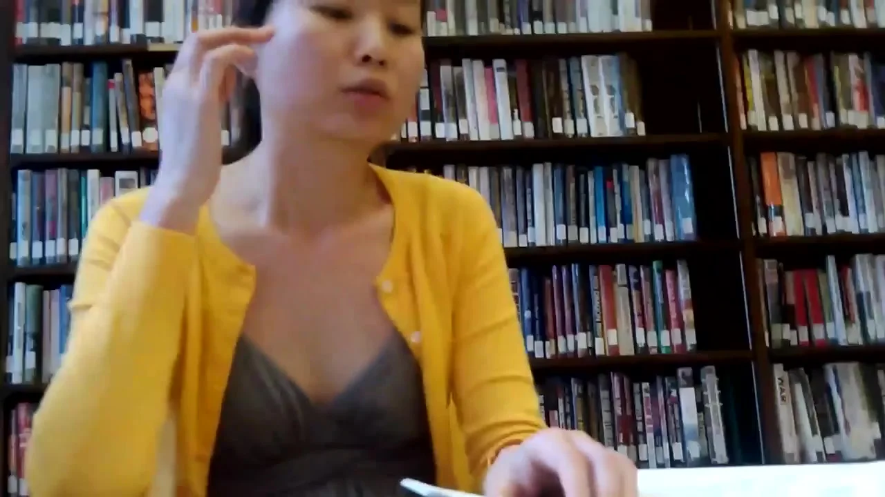 Candid Asian Library Girl Feet and Legs Final