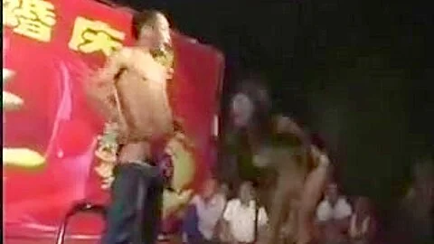 Chinese girl nude dance on the wedding