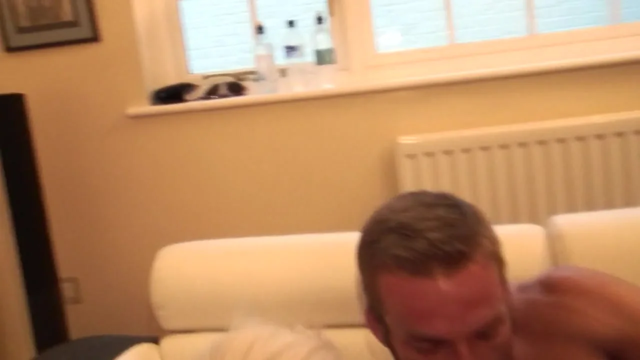 Flight cancellation leads to porn-a-riffic impromptu threesome by Step father and Stepson