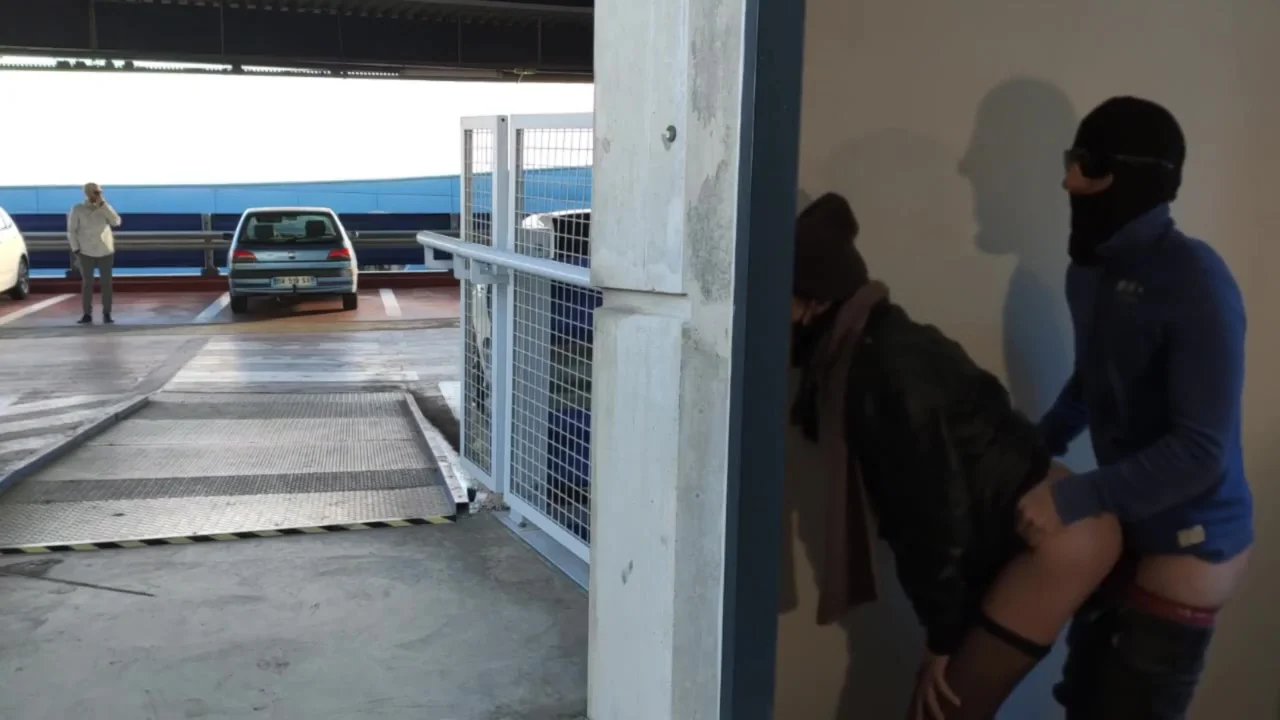 Woman Gets Fucked By A Stranger In The Parking Lot Her Husband Is Waiting For Her. Cuckold