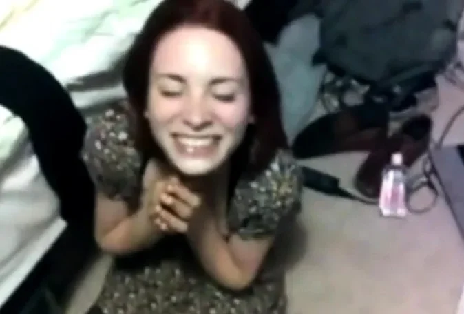 She takes big cock in her hands and strokes it well