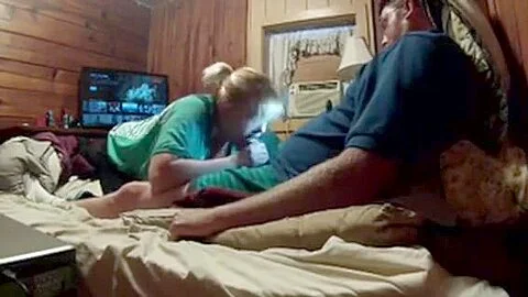 Puffy Blonde Girlfriend Has Fun Together With Her Spouseis