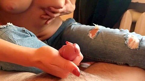 My Honey Baby Gives Me A Handjob. Jerk Off To Her Sexy Foot. Huge Cumshot