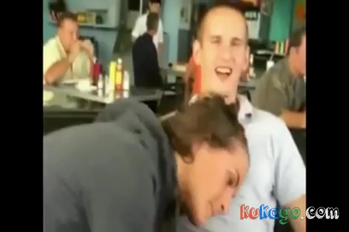 Blowjob In A Cafeteria