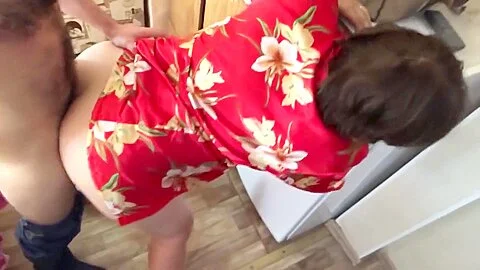 Son fucks stepmom in a big ass. Mom and son anal sex