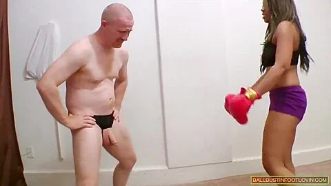 ballbusting ebony