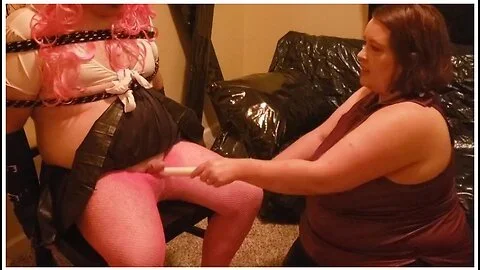 Bbw Dominatrix With Sissy Bitch