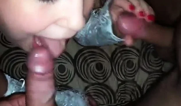 Russian whore + 2 guys. Double penetration