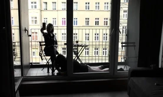 Lady Klementyna - Balcony is a public place here or if you