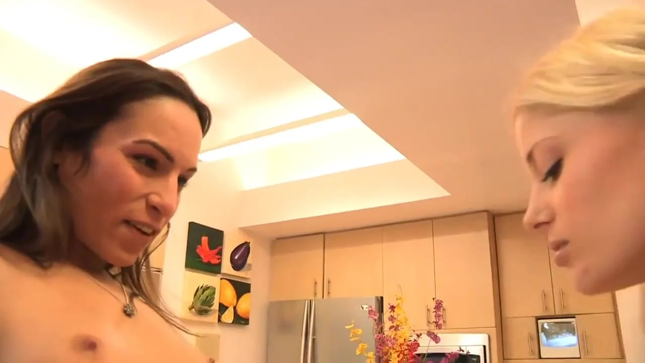 Smoking Hot Lesbian Cuties Fuck On The Kitchen Table