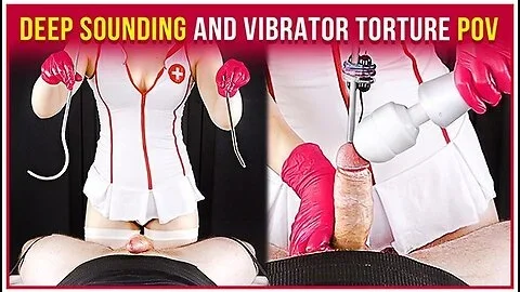 Deep Cock Sounding And Handjob Vibrator From Your Nurse Era