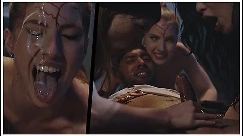 Femdom Reverse Gangbang - Lesbians Possessed By Horny Demons Fucks Black Guy Multiple Creampies - Myra Moans, Oliver Davis And Scarlett Alexis
