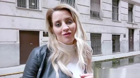 Euro Blonde In Mini Skirt Banged For Money