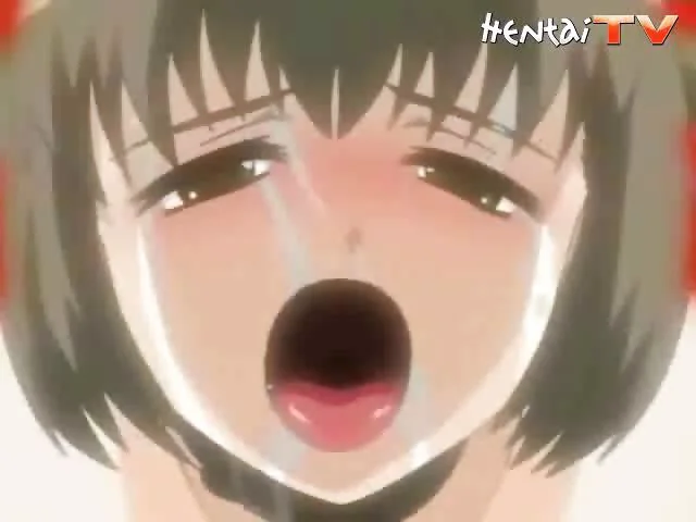 Shy hentai beautie takes this huge dick in her mouth and licks it