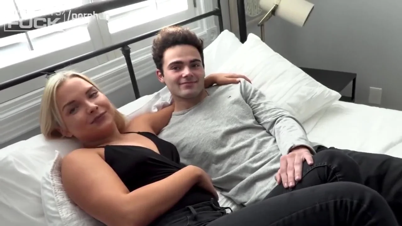University Stud Has His Chance At First Time Porn Star Slutty Blonde Beauty!