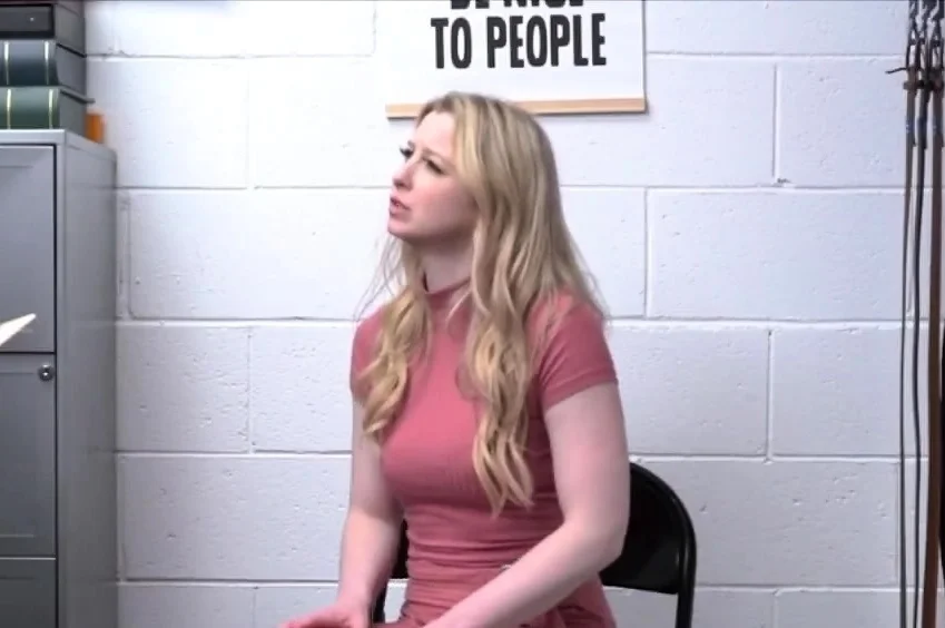 Cute blonde fucks her way out of the charges