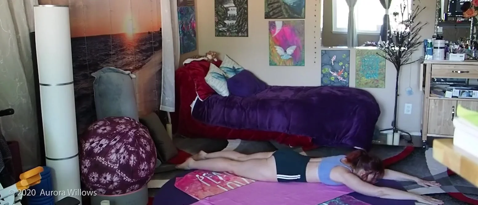 Sexy Yoga In Shorts And A Small Top
