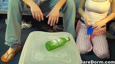 A couple of beers and a game of spin the bottle