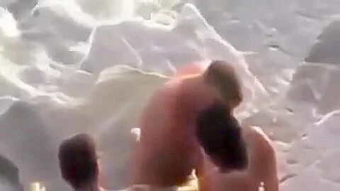 cuckold beach wife gets stanger fuck