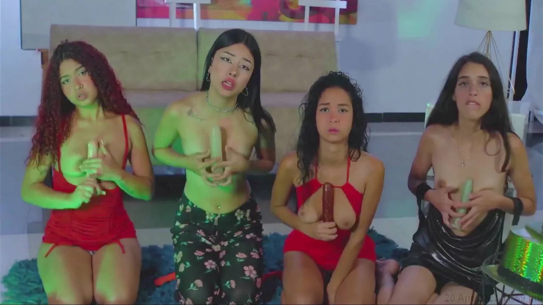 Our Sleepover Ends In Masturbation With Dildos