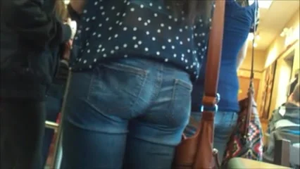 teen 18+ ASS IN JEANS AT RESTAURANT fm105