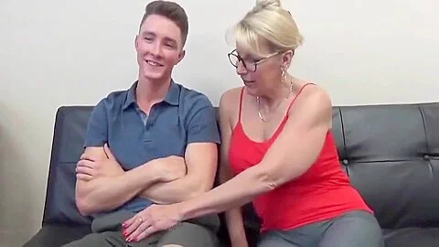 Stunning MILF with Big Boobs Gets Fucked by teen 18+