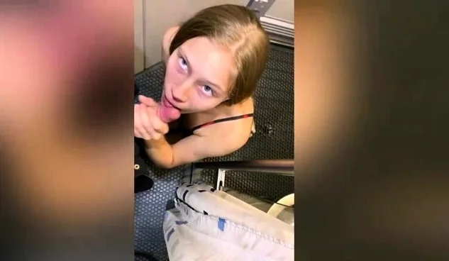Tinder girl fucked in train toilet