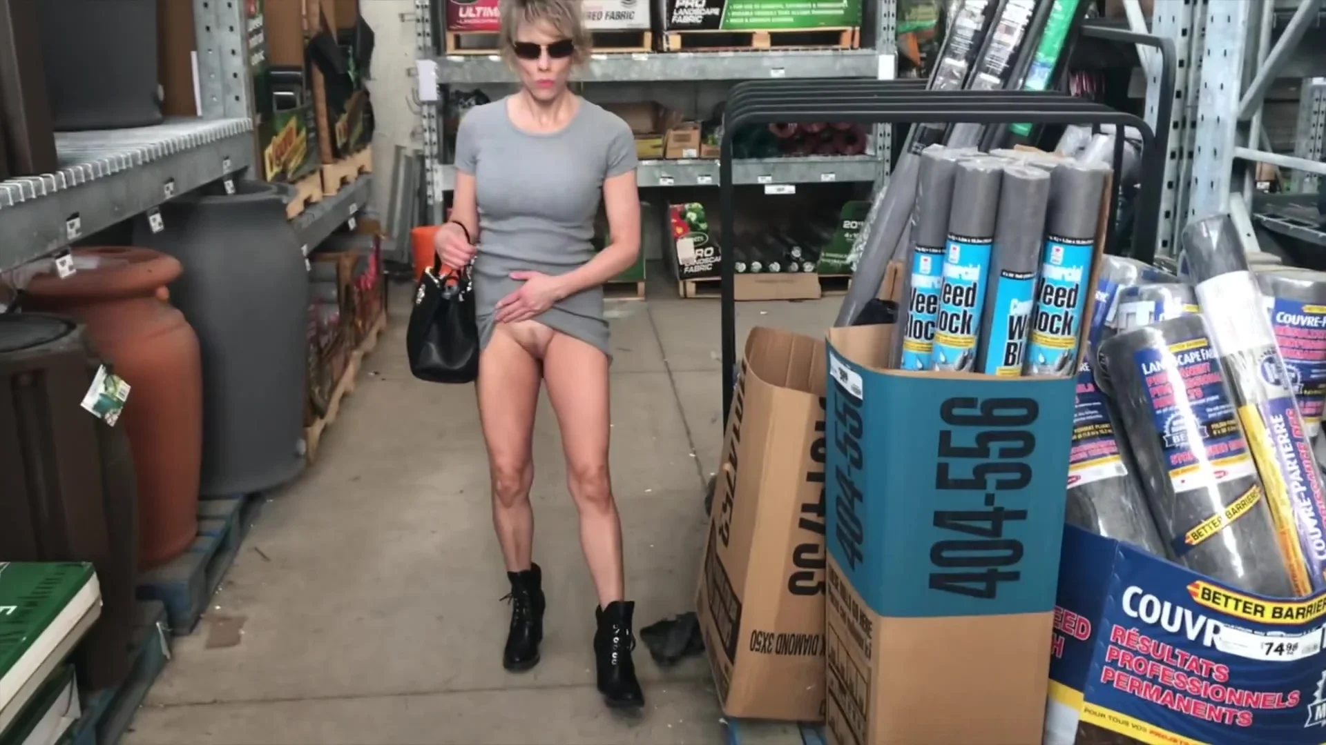 Fit Milf Upskirt Home Depot No Panties