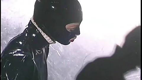 Latex Mistress Beats Her Sobbing Slave
