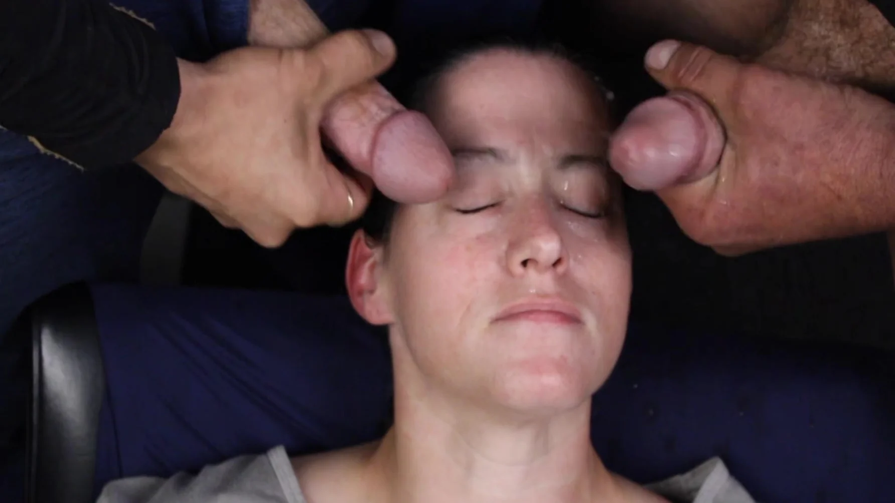 Double Dick Double Load Amateur Homemade Facial Cumshot Compilation