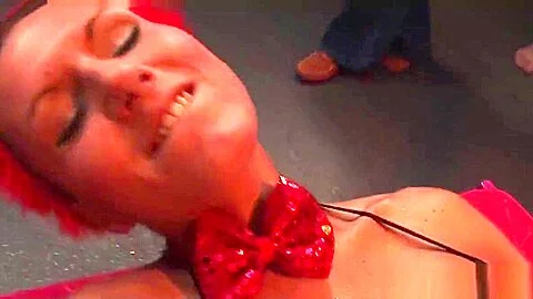 two teens 18+ dressed in devil cosplay enjoy hardcore gangbang