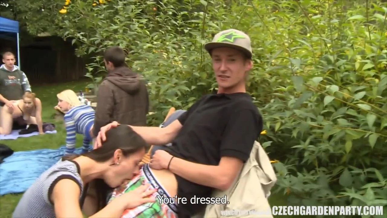 Outdoor Sex Orgy During The Garden Party