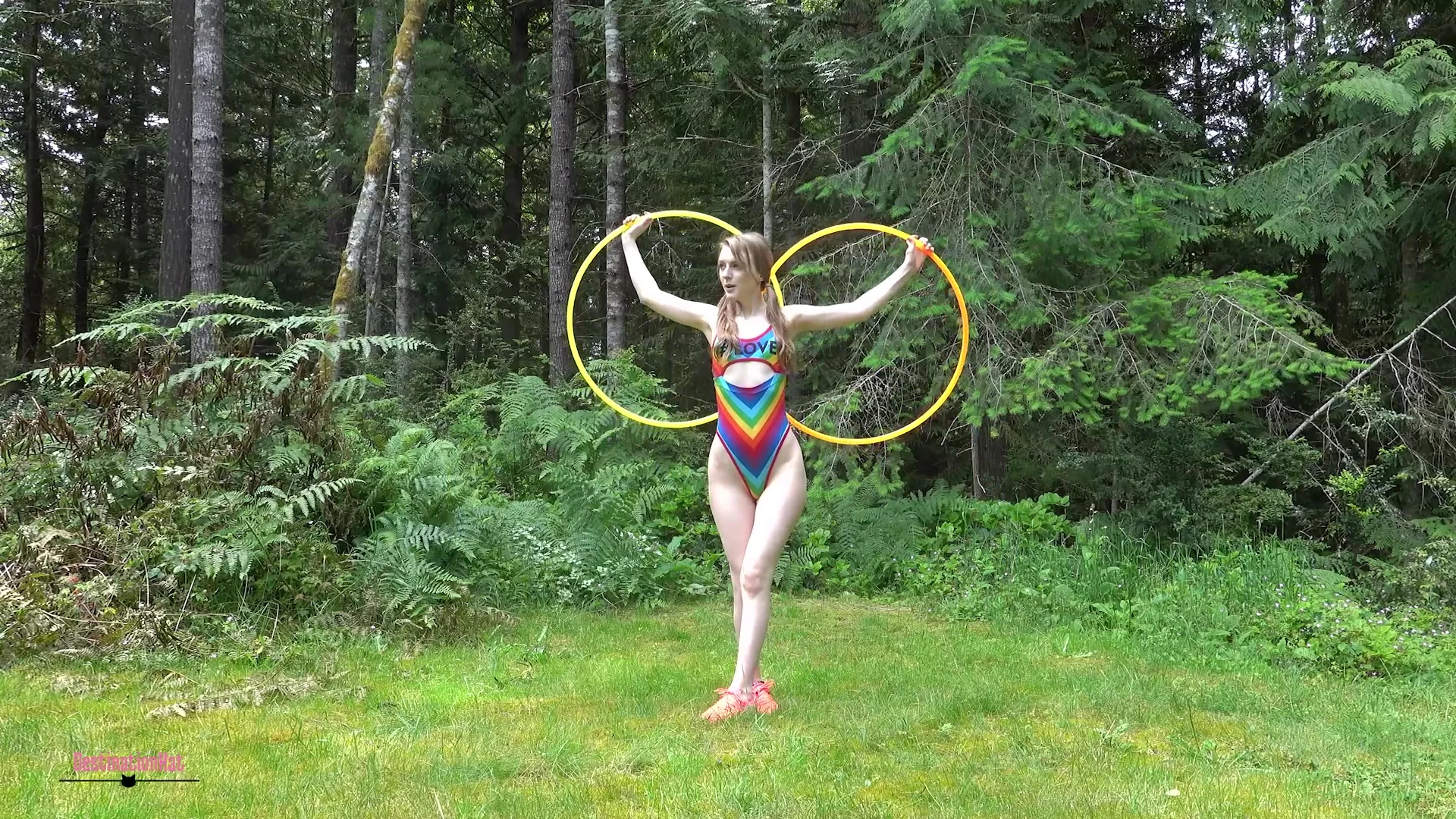 Nude And Non Nude Hooping