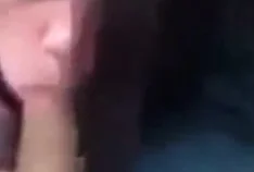 23yr old Kristen swallowing cum in the car