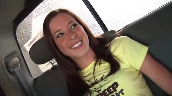Brooke Skye Masturbating Going Through A Car Wash When The Window Opens