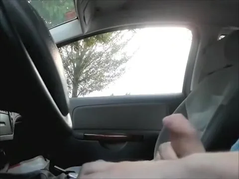 Car flasher ejaculates as two ladies walk by